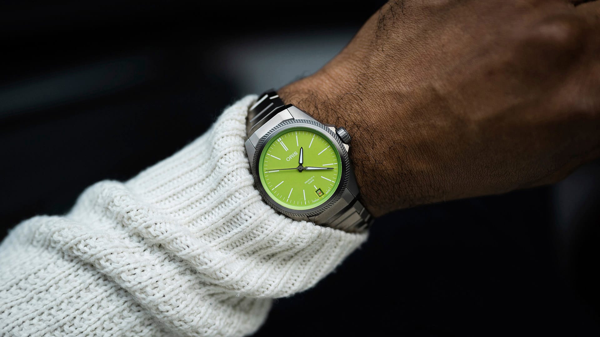 ⭐️お手入れセット付⭐️【新品】 ソウルオブシベリア　バードテール　No.5252 オリス(ORIS) プロパイロットX カーミットエディション 39mm 01 400